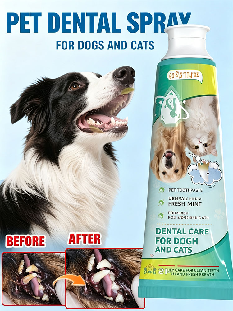 Pet Supplies Young - POZOAMIS ペット用歯磨き粉 犬猫用 深層歯磨き 歯垢除去 長持ちする爽やかな息