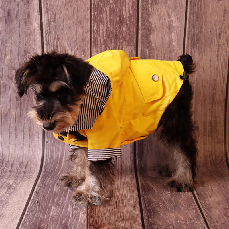 Dog Raincoat - 大型犬防水服犬レインコートペット防風ジャケットラブラドールフレンチブルドッグコート冬暖かいすべての犬の品種