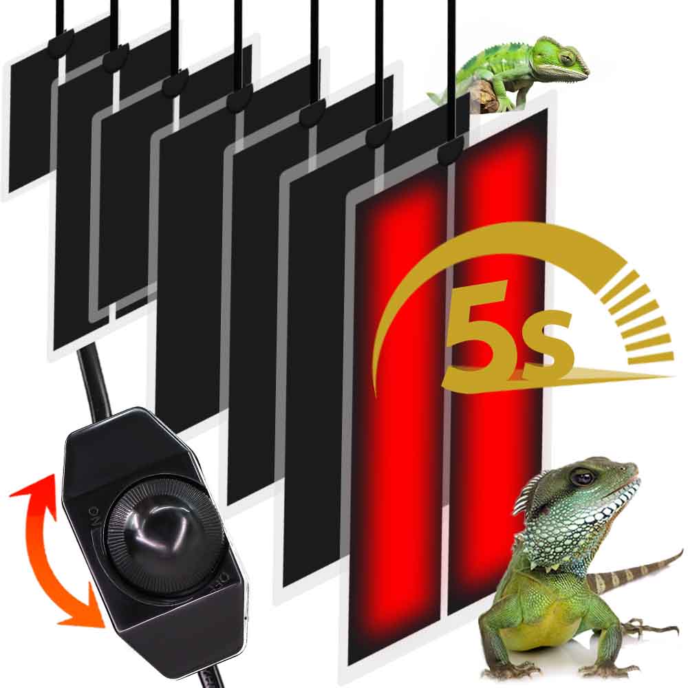 Reptile Heating Mat - 温度調節可能な防水カバー,加熱マット,種子,苗,植物,屋内,庭,爬虫類,35w-5w