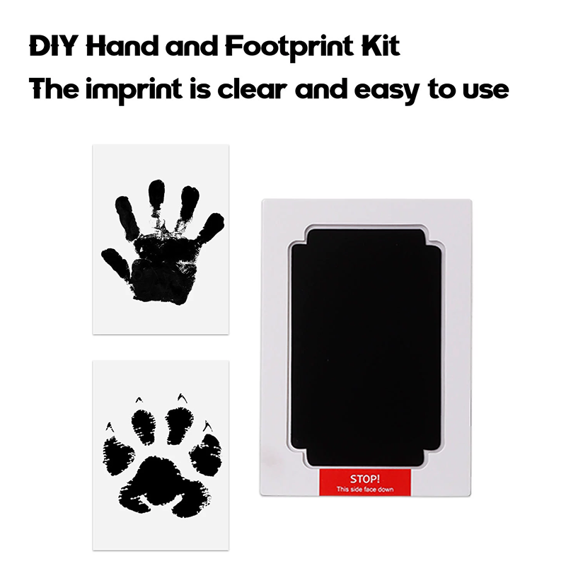 Dog Paw Cleaner - 無毒ベビー手形足形インクパッドペット犬猫足跡キット清潔タッチ汚れなし家族記念品新生児お土産ギフト