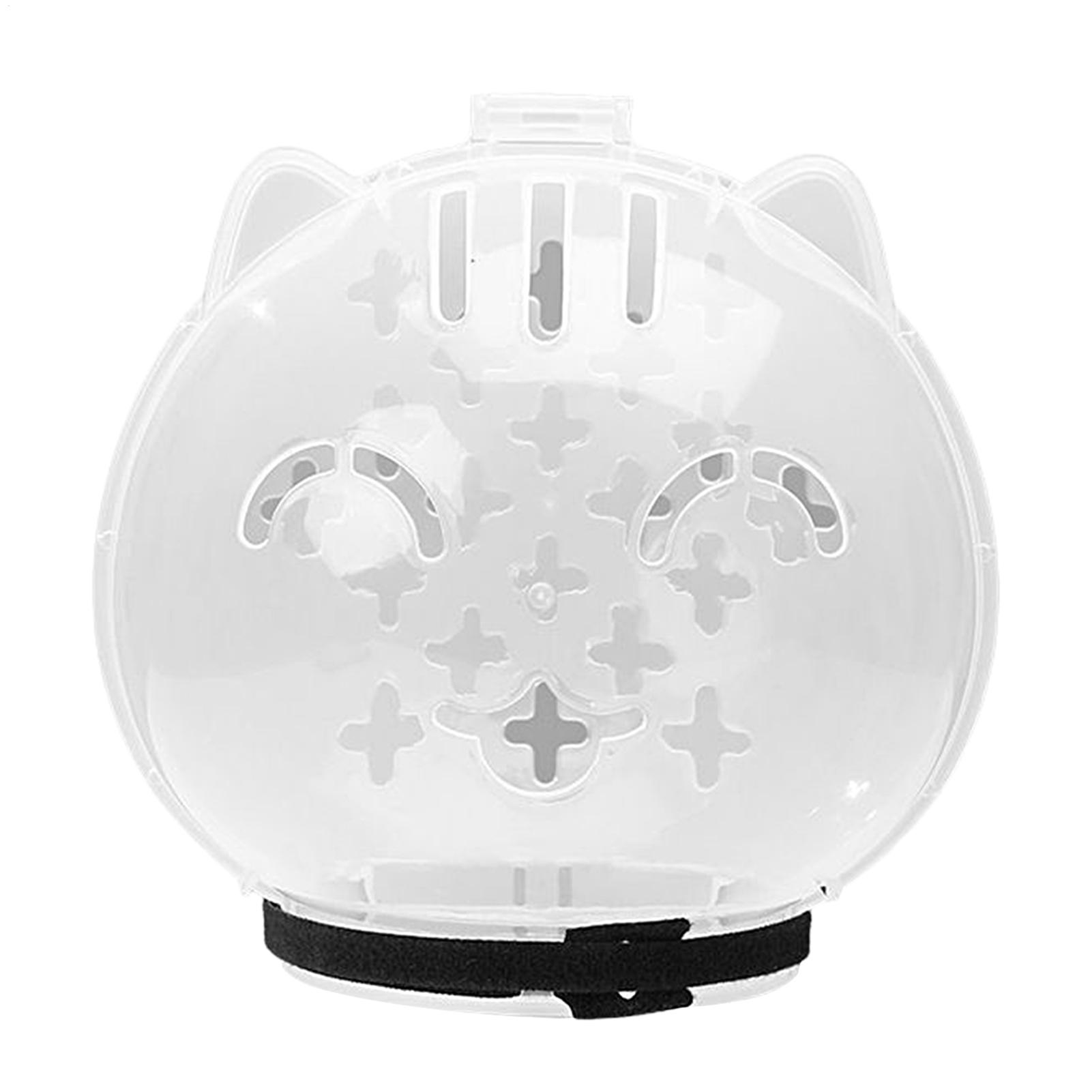 Pet Supplies Young - 通気性のある猫用マズル 透明 調節可能 ペット用品 ガードE 噛みつき防止