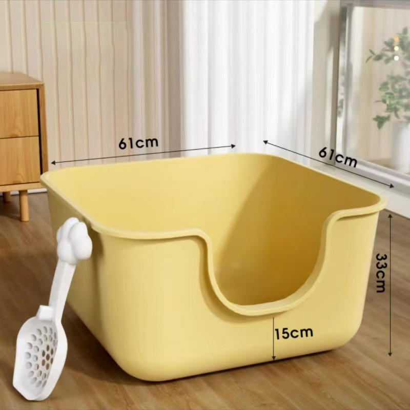 Pet Supplies Young - 特大ボックス 大型半密閉型オープントイレ 飛び散り防止 若いボックス トイレ用ペット用品用