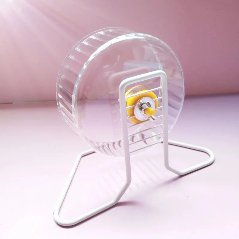 ハムスターランニングホイール スタンド付き クリア 大型 静 - Hamster Cage Wheel のレビューと価格
