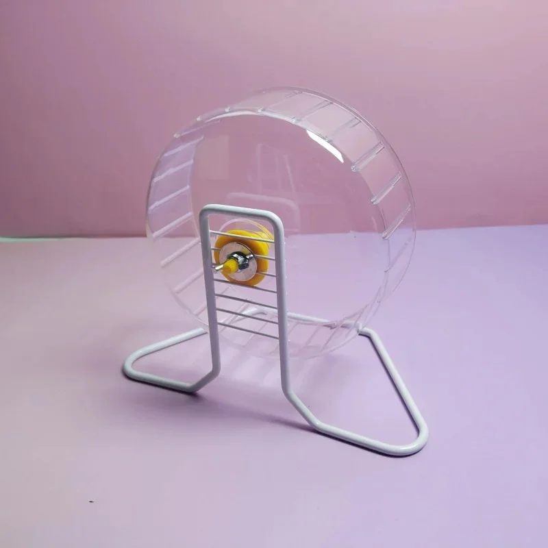 ハムスターランニングホイール スタンド付き クリア 大型 静 - Hamster Cage Wheel のレビューと価格