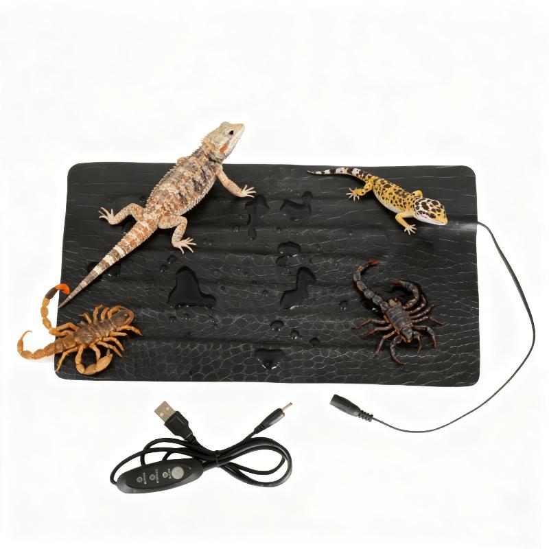 カメやトカゲ用の防水爬虫類ヒートマット - 温度調節可能、傷 - Reptile Heating Mat のレビューと価格