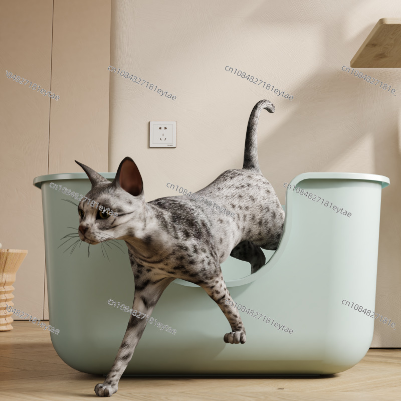 特大猫用トイレ 超大型セミクローズドオープン猫用トイレ 飛び - Pet Supplies Young のレビューと価格