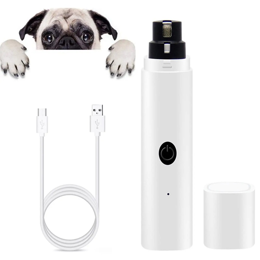 静音電動ペットネイルグラインダー充電式犬猫爪切りLEDライト - Pet Nail Grinder のレビューと価格