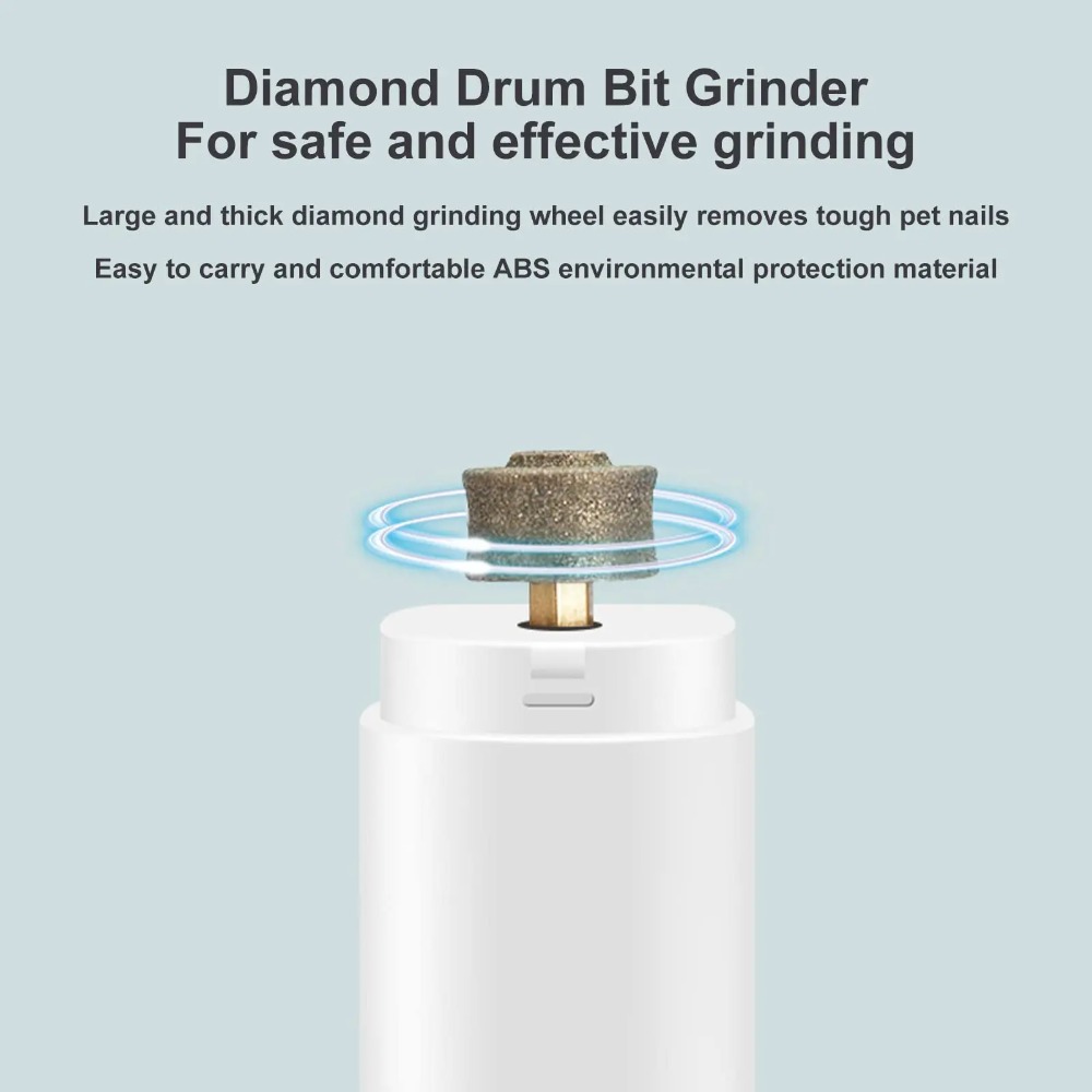静音電動ペットネイルグラインダー充電式犬猫爪切りLEDライト - Pet Nail Grinder のレビューと価格