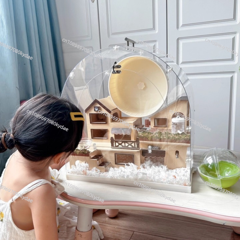 ‌ ハムスターマンション シリア産噛みつき防止アクリルタンク - Hamster Cage Wheel のレビューと価格