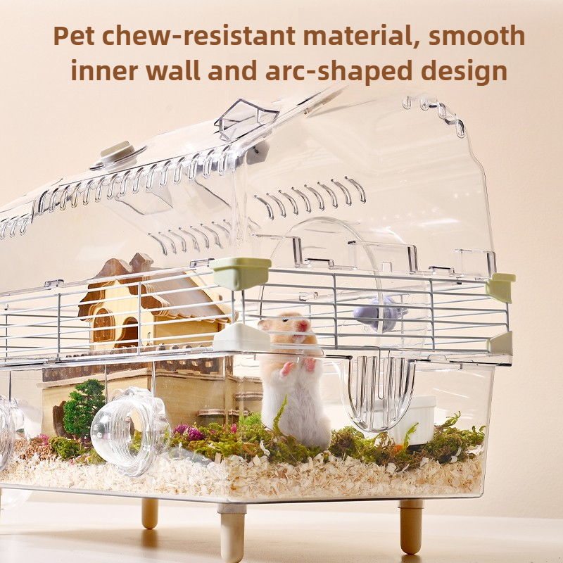 ‌ 広々とした見渡しを望めるハムスターケージ - 噛み砕き防 - Hamster Cage Wheel のレビューと価格