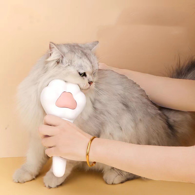 猫の足型デザインペットグルーミングブラシ、柔らかい針のマッサ - Dog Paw Cleaner のレビューと価格