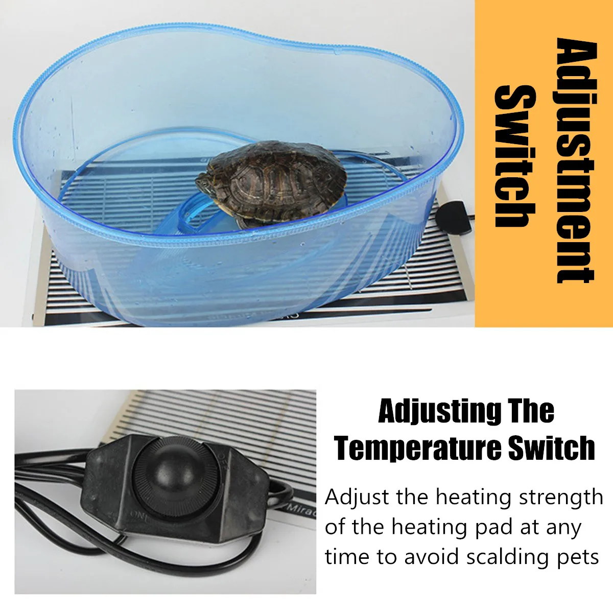 爬虫類加熱パッド水族館ヒートマットタートルトータストカゲ登山 - Reptile Heating Mat のレビューと価格