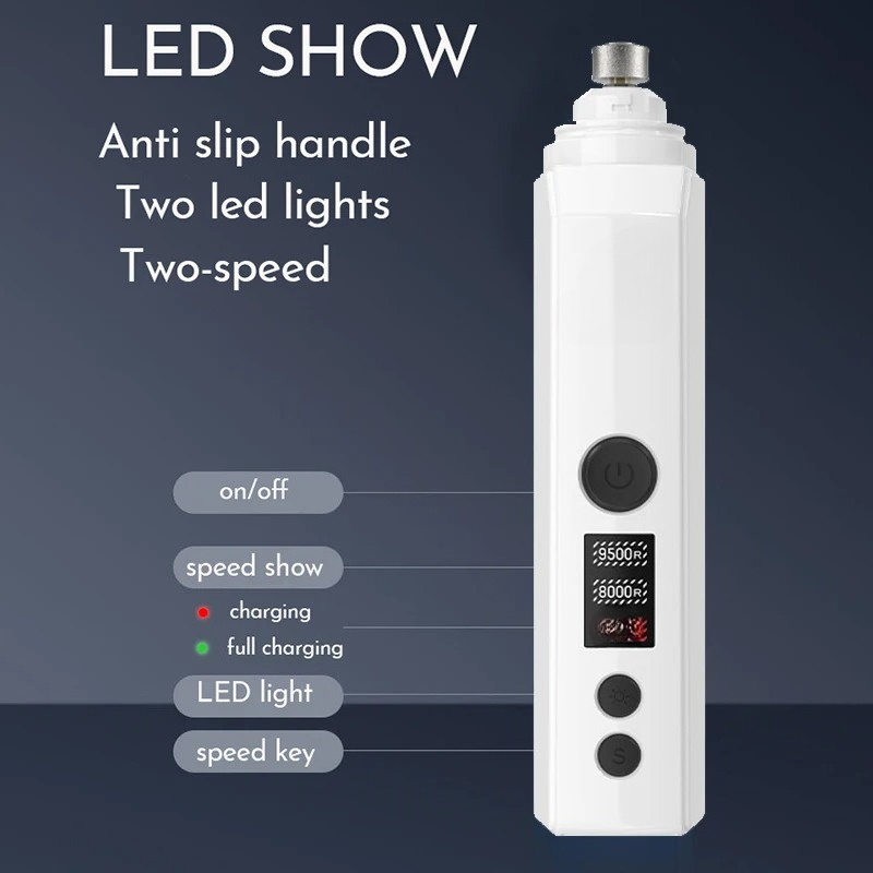 プロの犬用ネイルグラインダー電動ペットネイルトリマー無痛足爪 - Pet Nail Grinder のレビューと価格