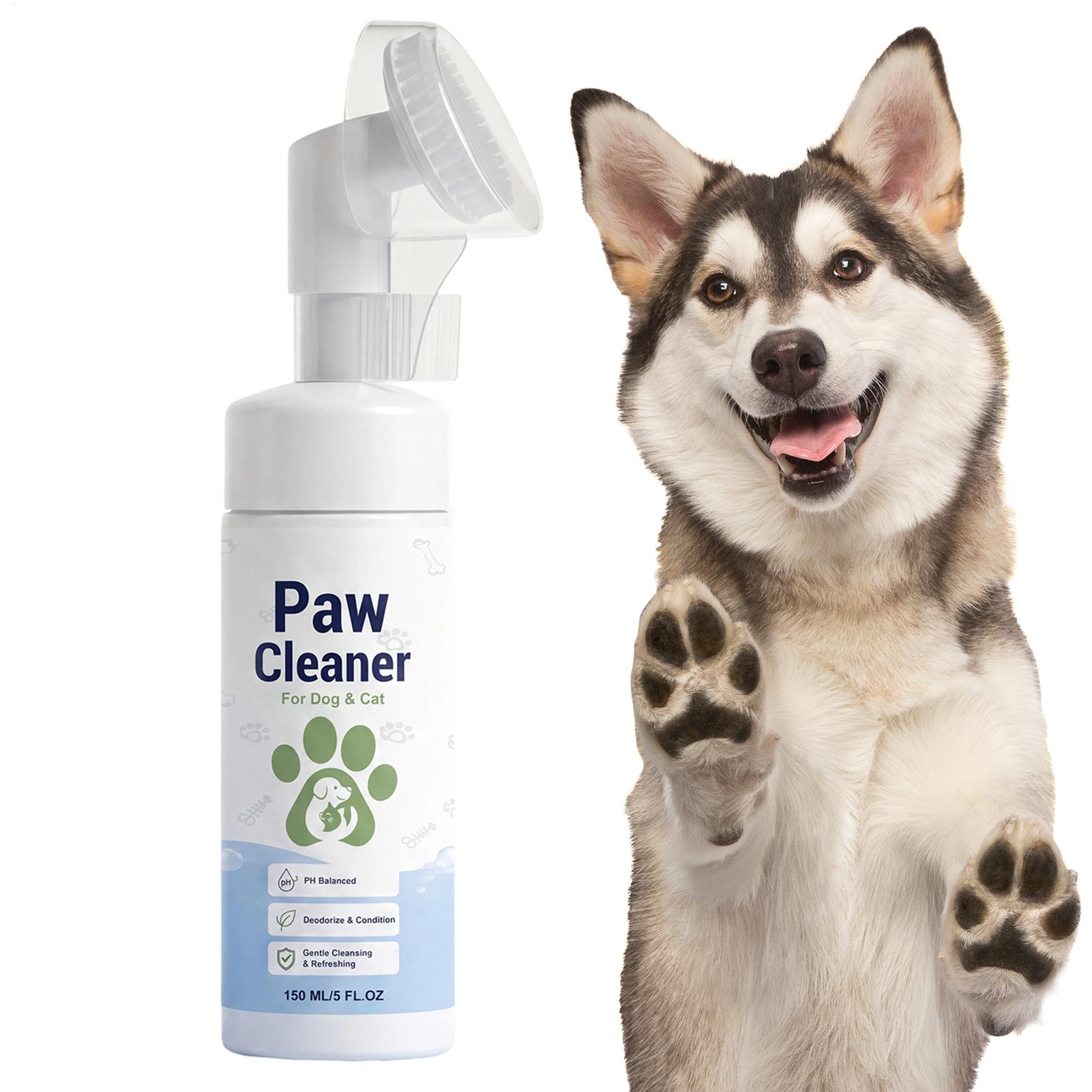 ペット用足洗い、犬猫に最適、すすぎ不要の泡状クリーナー、無香 - Dog Paw Cleaner のレビューと価格