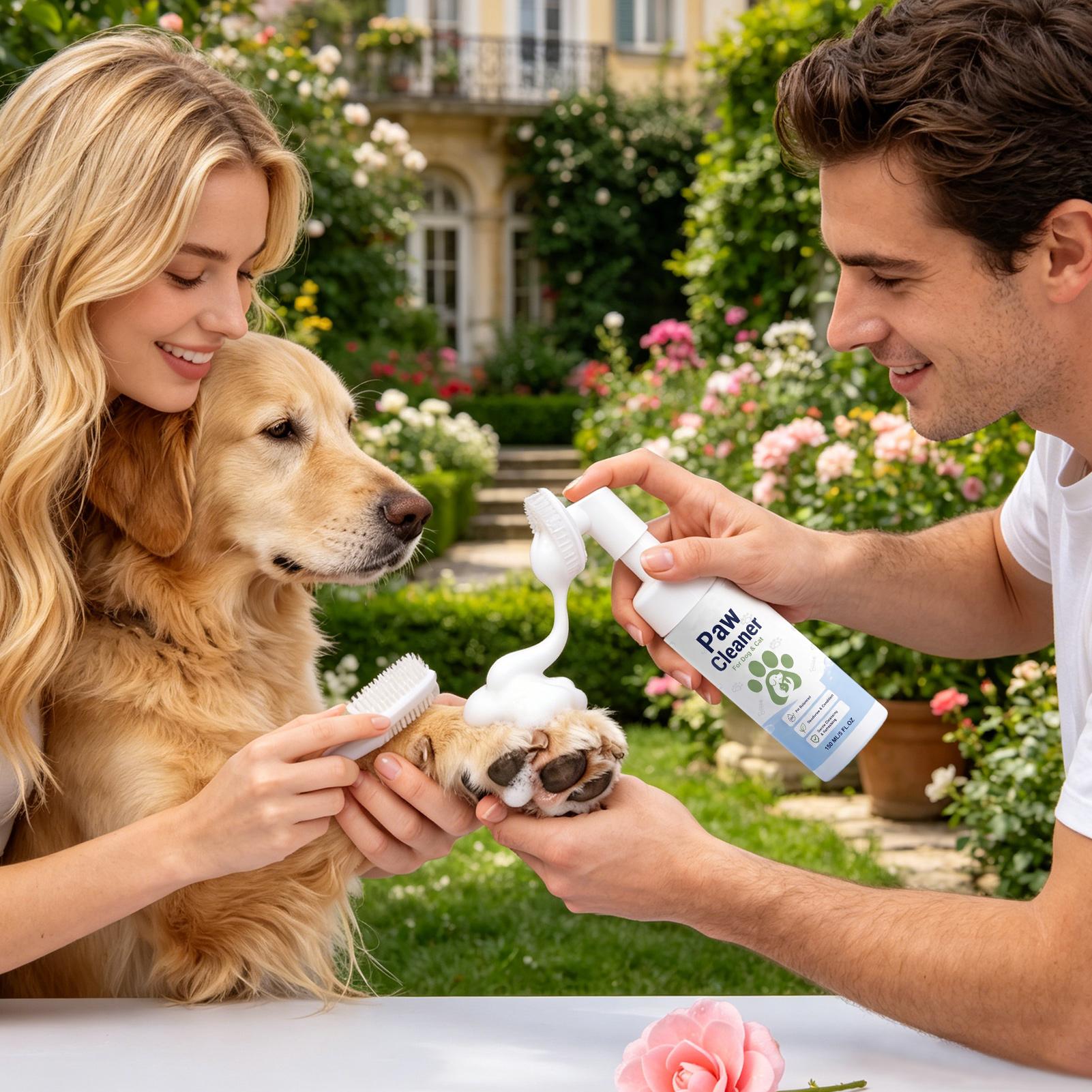 ペット用足洗い、犬猫に最適、すすぎ不要の泡状クリーナー、無香 - Dog Paw Cleaner のレビューと価格