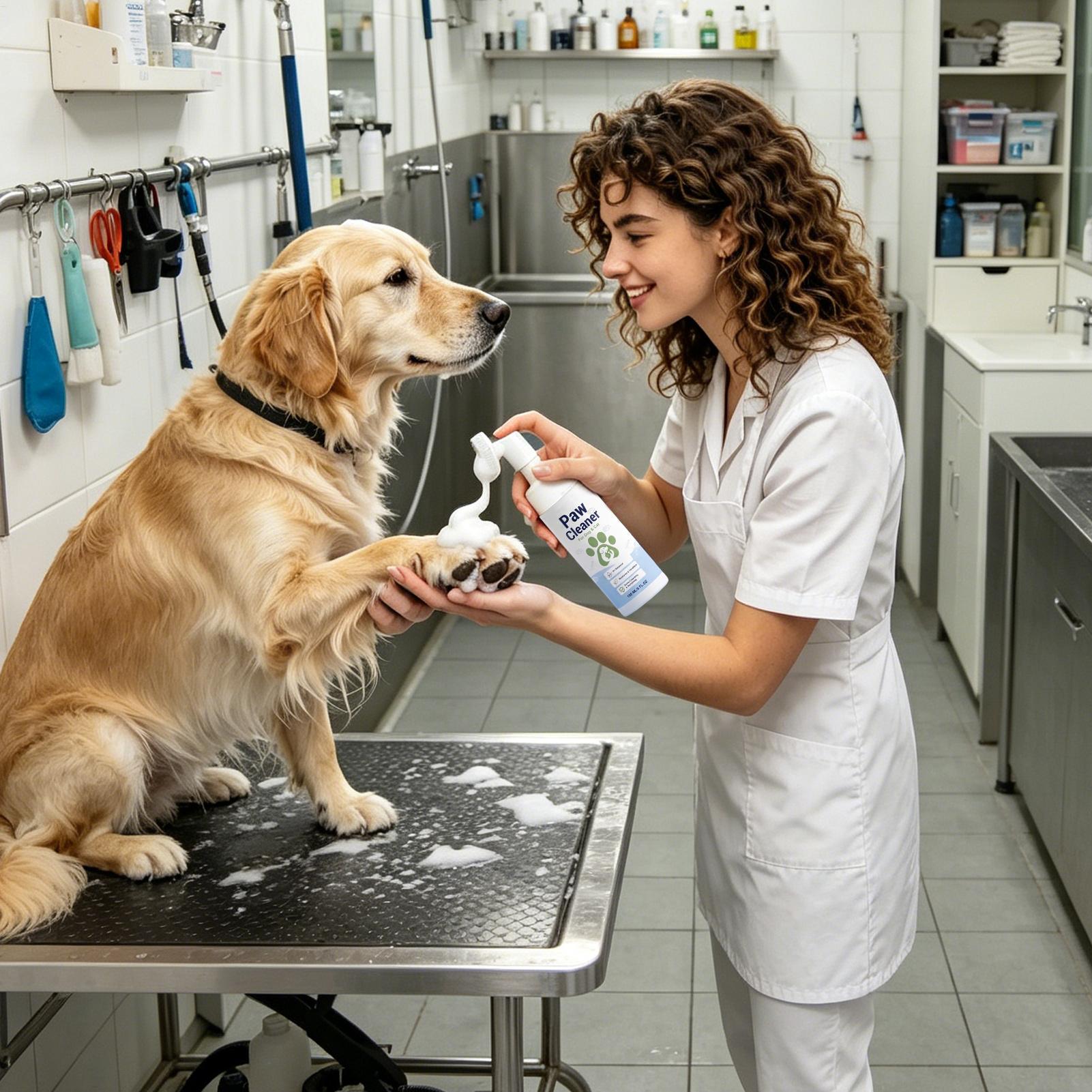 ペット用足洗い、犬猫に最適、すすぎ不要の泡状クリーナー、無香 - Dog Paw Cleaner のレビューと価格