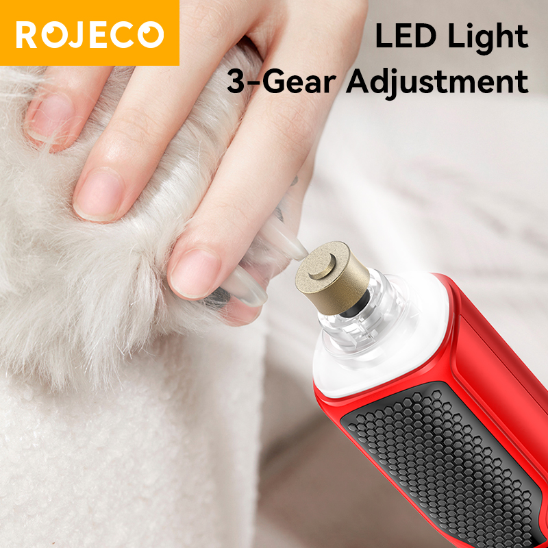 ROJECO ペット用電動爪研ぎ器 充電式 犬用爪切り LE - Pet Nail Grinder のレビューと価格