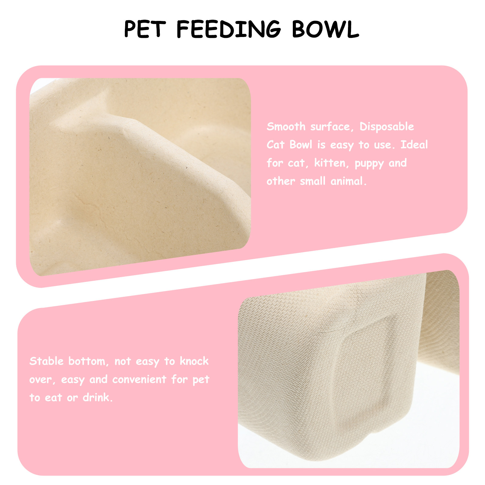 使い捨て猫用ボウル 安定したデザイン ペットフード・水用容器 - Pet Supplies In Store のレビューと価格