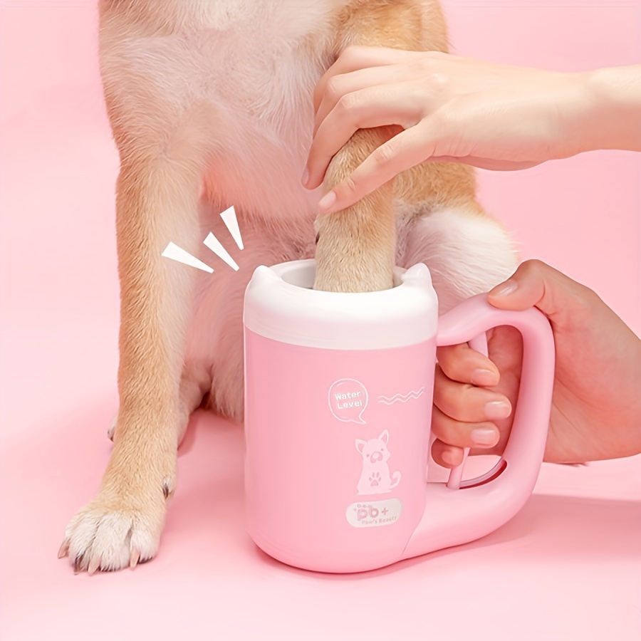 360 °   犬用足洗いカップ ポータブルペット足洗い器  - Dog Paw Cleaner のレビューと価格
