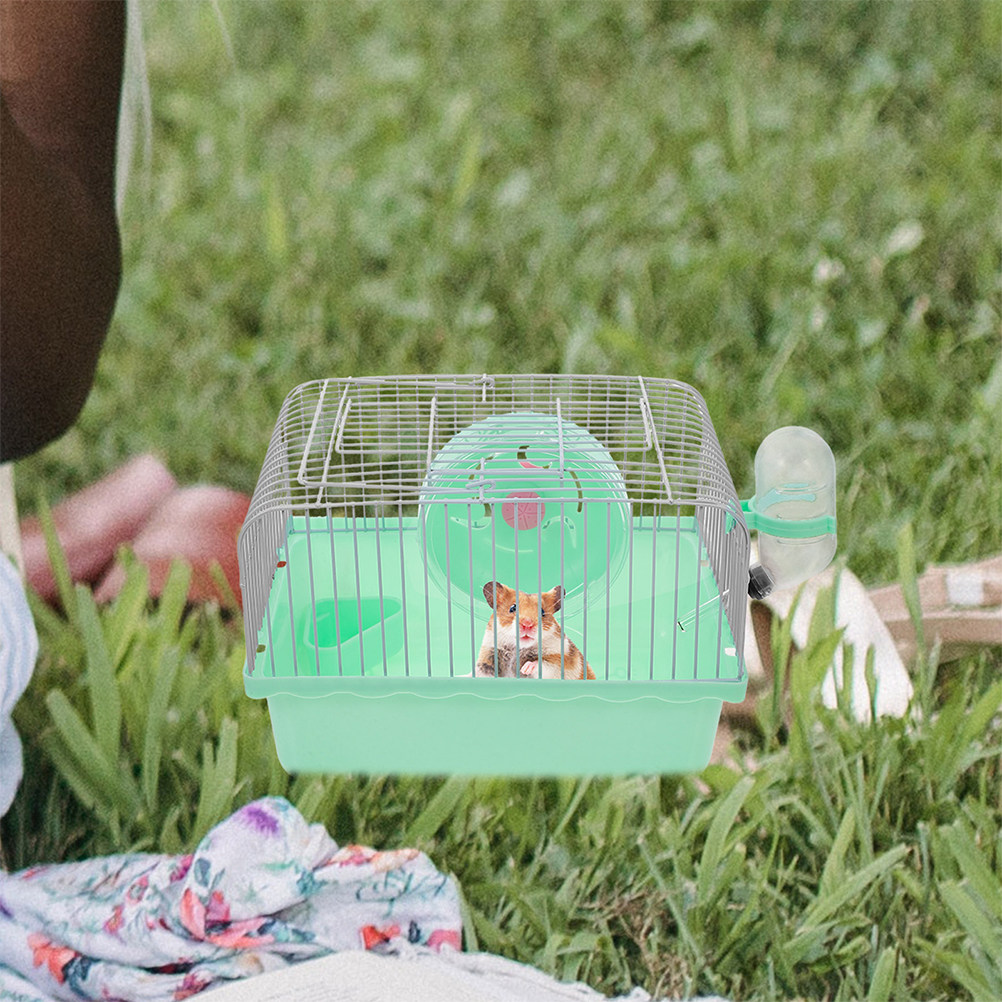 2個入りポータブルハムスターキャリーケージ、小動物用旅行用ケ - Hamster Cage Wheel のレビューと価格