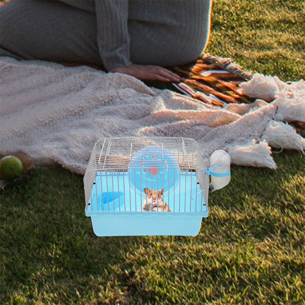 2個入りポータブルハムスターキャリーケージ、小動物用旅行用ケ - Hamster Cage Wheel のレビューと価格