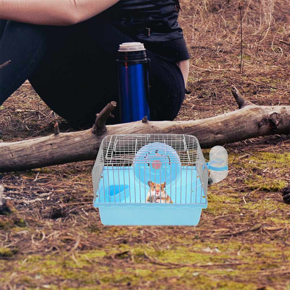 2個入りポータブルハムスターキャリーケージ、小動物用旅行用ケ - Hamster Cage Wheel のレビューと価格