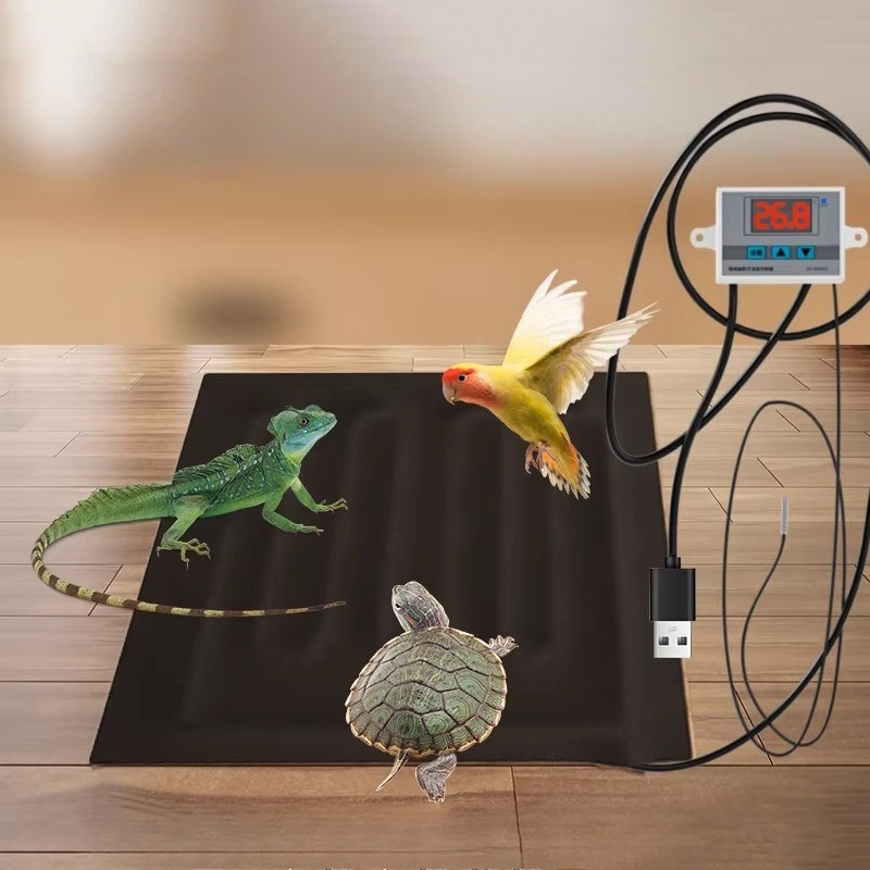 USB温度調節タイマー付き爬虫類ヒートマットペットサーモスタ - Reptile Heating Mat のレビューと価格