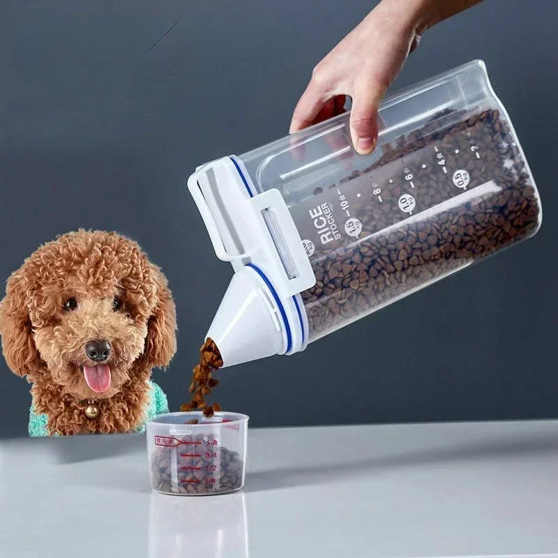 1PC カップ食品保存容器犬猫測定ペールプラスチックタンク防 - Pet Supplies In Store のレビューと価格