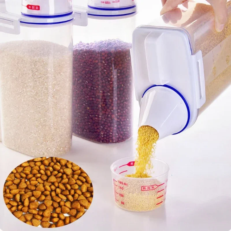 1PC カップ食品保存容器犬猫測定ペールプラスチックタンク防 - Pet Supplies In Store のレビューと価格