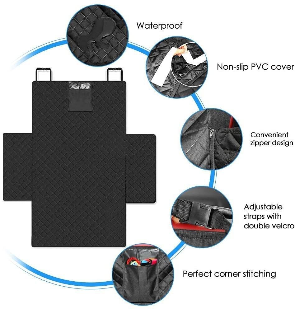 犬用キャリア耐摩耗性犬用カーシートカバー SUV 用防水ポー - Dog Raincoat のレビューと価格