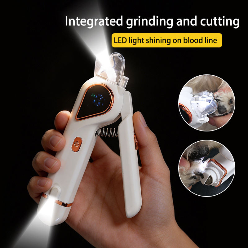 2in1ペットネイルクリッパーグラインダーLEDライト付き血 - Pet Nail Grinder のレビューと価格