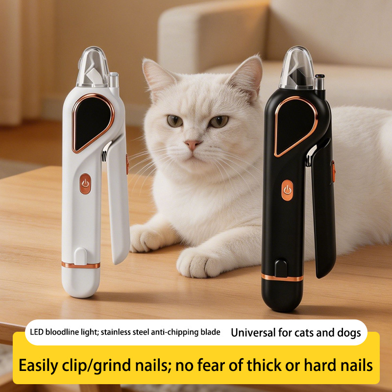2in1ペットネイルクリッパーグラインダーLEDライト付き血 - Pet Nail Grinder のレビューと価格