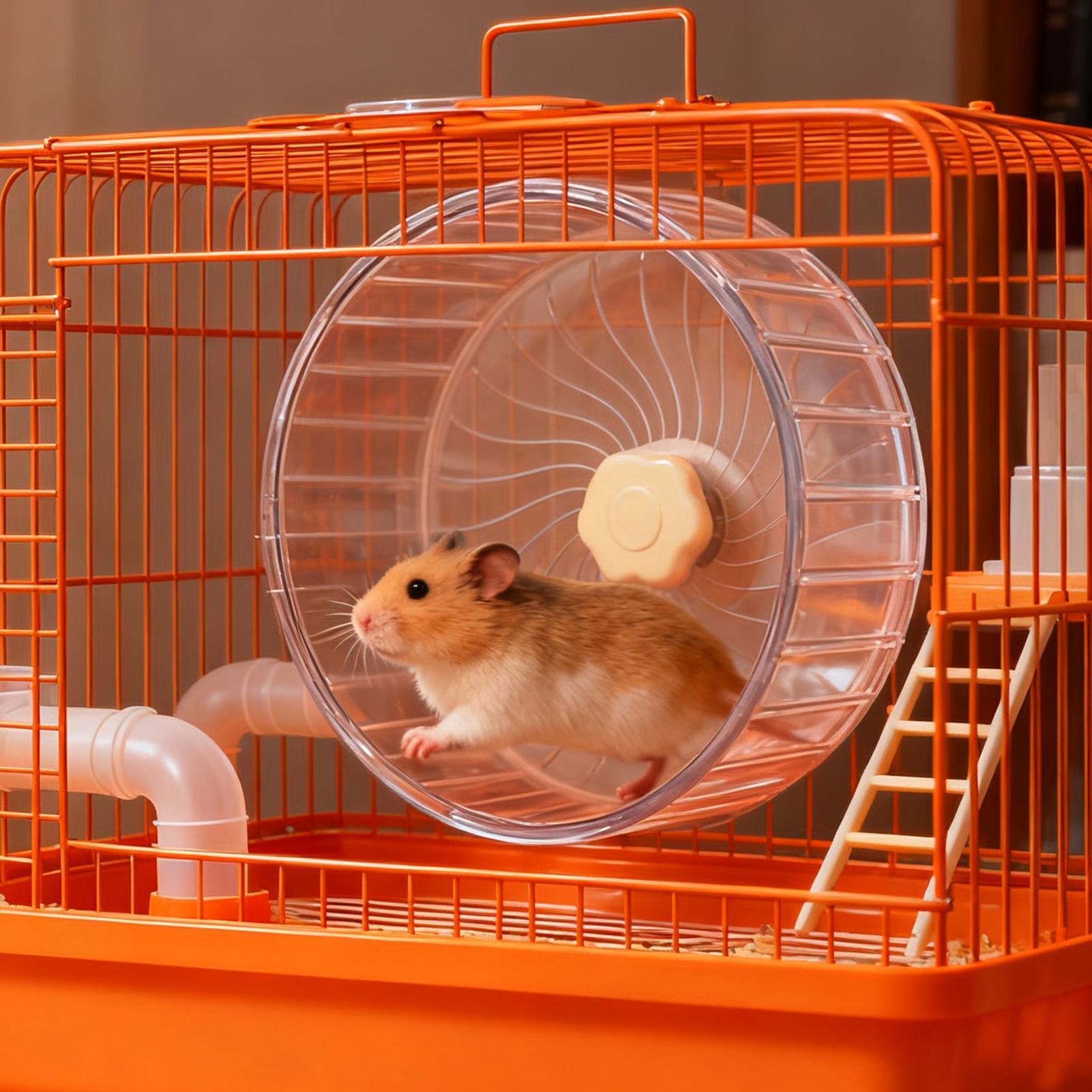 静音ハムスターホイール 静音ダブルベアリングスピナー ゲルビ - Hamster Cage Wheel のレビューと価格