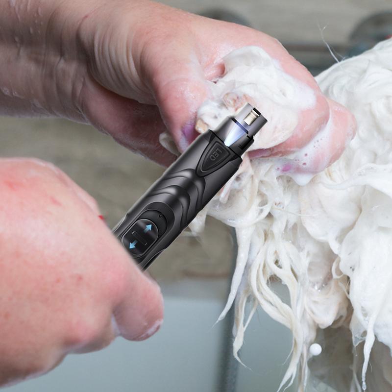 犬の爪グラインダー超静音電動爪グラインダー LED ライト爪 - Pet Nail Grinder のレビューと価格