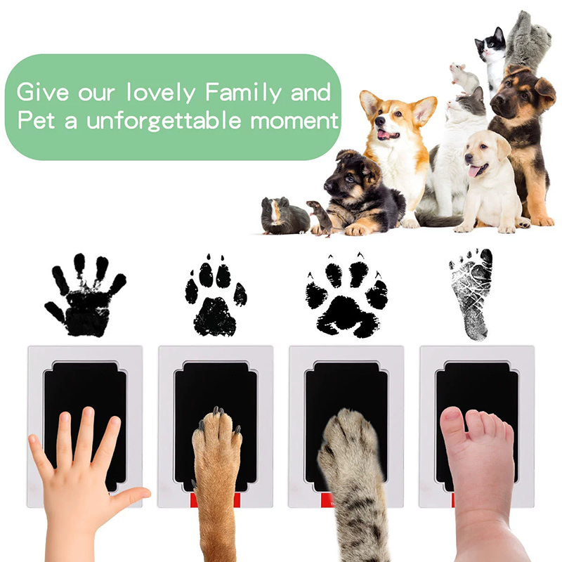 無毒ベビー手形足形インクパッドペット犬猫足跡キット清潔タッチ - Dog Paw Cleaner のレビューと価格