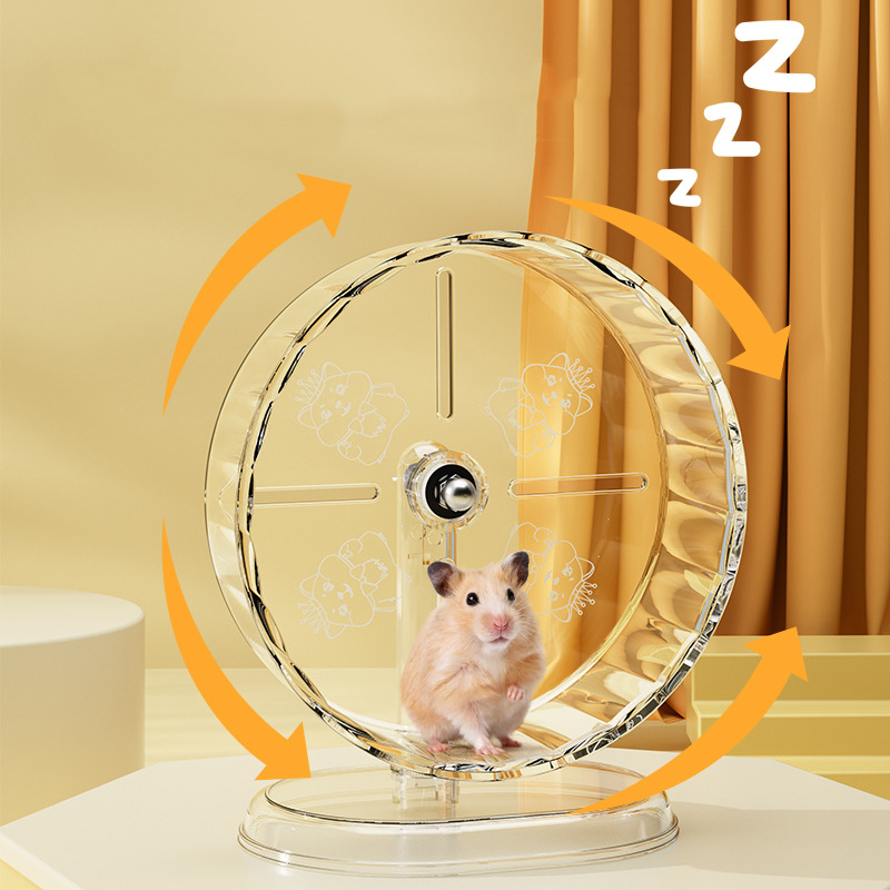 ハムスターケージホイールアクリル透明滑り止め簡単お手入れスタ - Hamster Cage Wheel のレビューと価格