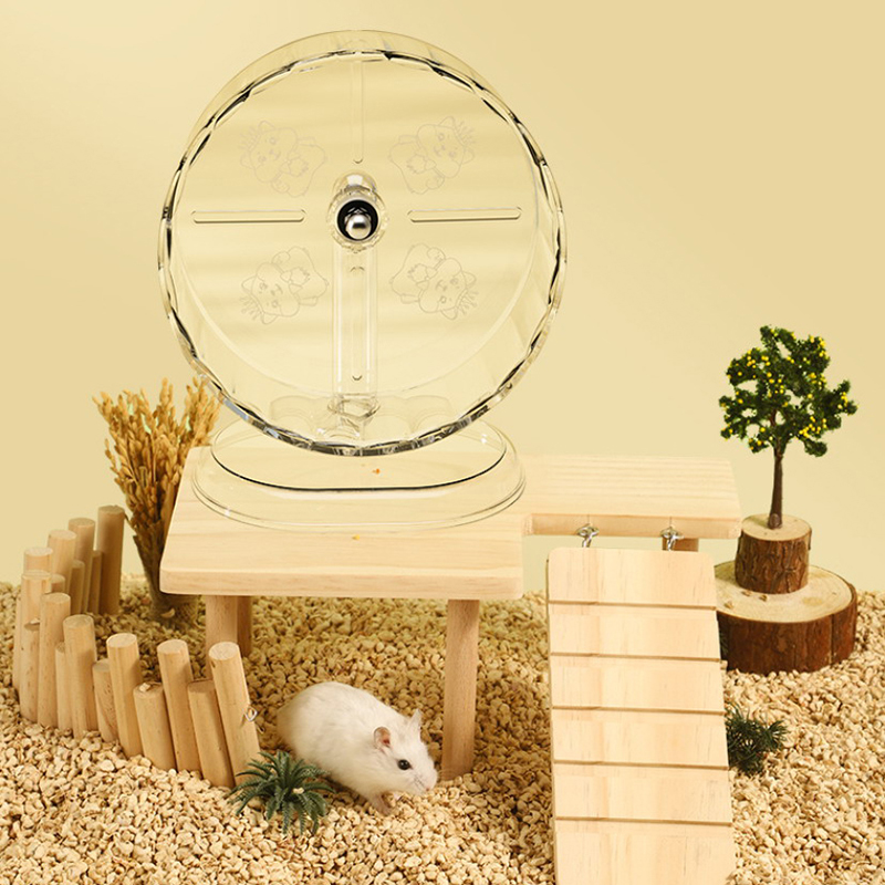 ハムスターケージホイールアクリル透明滑り止め簡単お手入れスタ - Hamster Cage Wheel のレビューと価格