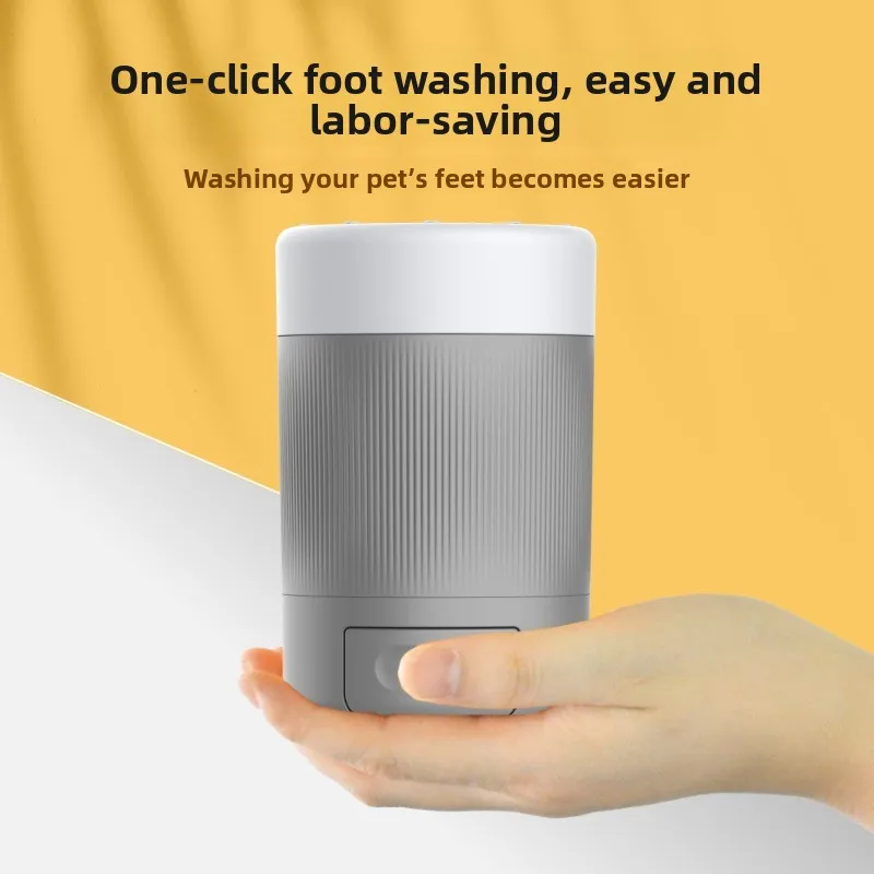 半自動ペット足洗いカップ、犬猫用ソフトシリコンブラシ付き、泥 - Dog Paw Cleaner のレビューと価格
