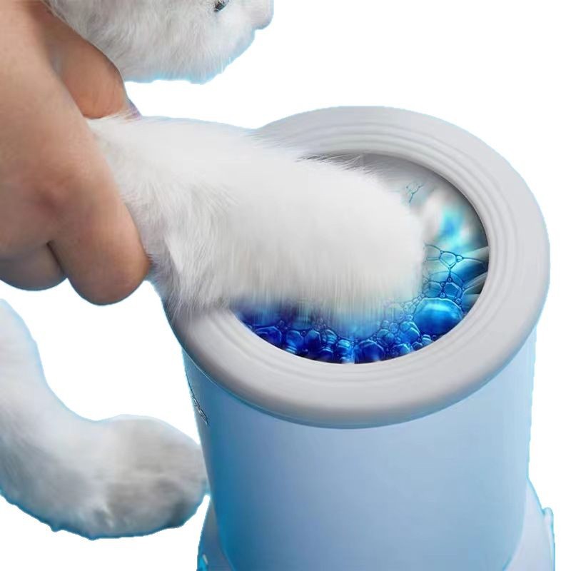 自動ペット足洗いカップ、スマート犬猫足洗い機、ペット用ポータ - Dog Paw Cleaner のレビューと価格