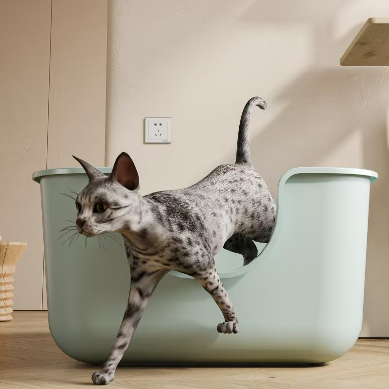 特大ボックス 大型半密閉型オープントイレ 飛び散り防止 若い - Pet Supplies Young のレビューと価格