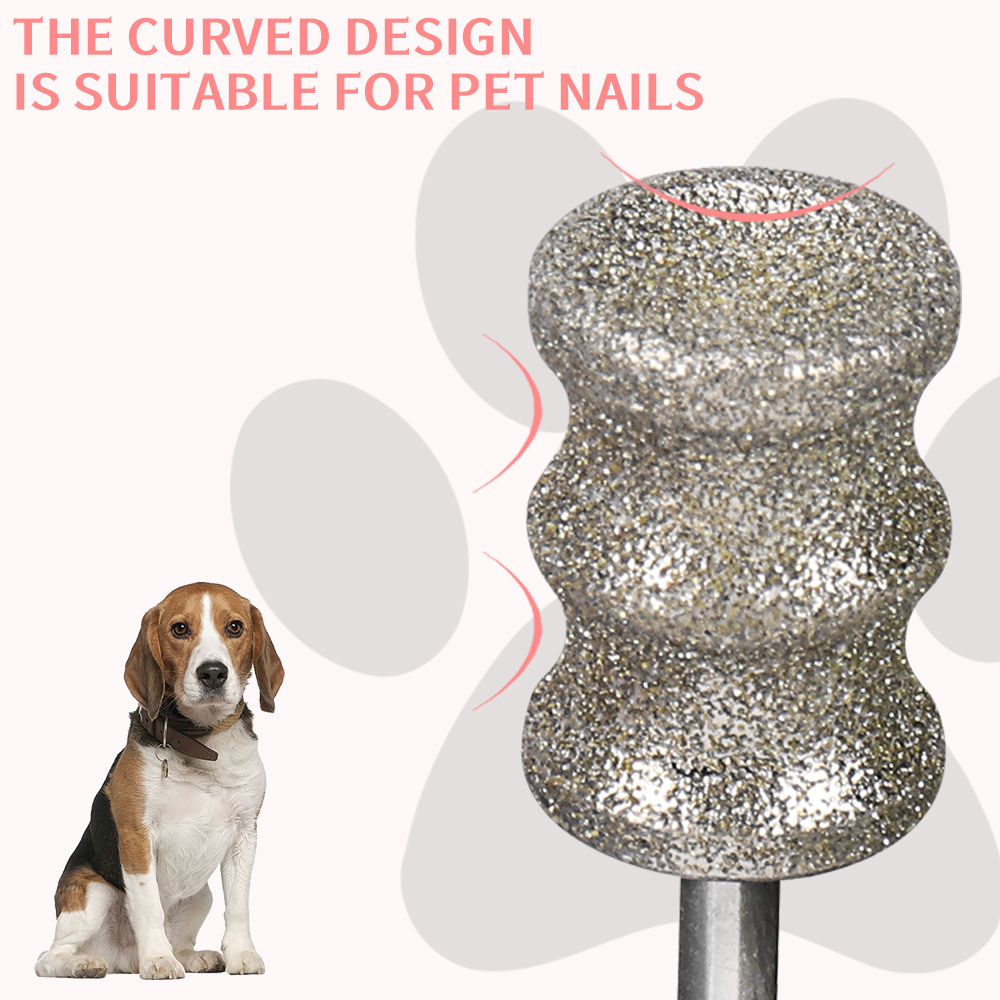 2個の犬用電動ネイルポリッシャー,交換用ヘッド,ペット用アク - Pet Nail Grinder のレビューと価格