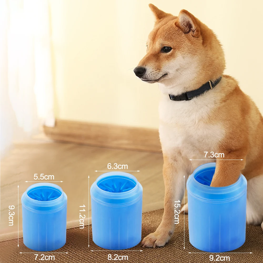 足プランジャーペット足クリーナーソフトシリコン足クリーニング - Dog Paw Cleaner のレビューと価格