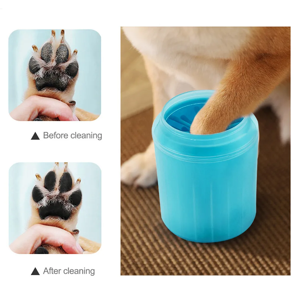 足プランジャーペット足クリーナーソフトシリコン足クリーニング - Dog Paw Cleaner のレビューと価格